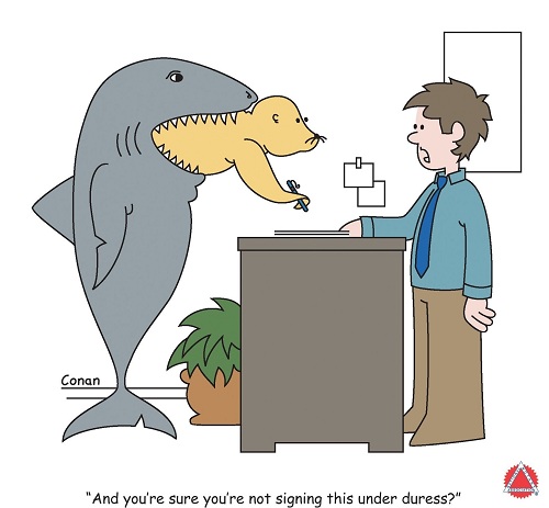 Shark Week Notary Seal Under Duress